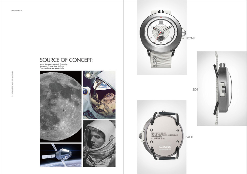 watch timepiece time concept Frontier watch design industrial design  ID Form wrist