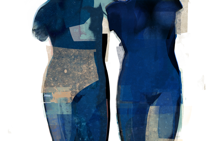 digital print human being woman identity deconstruction graphic art