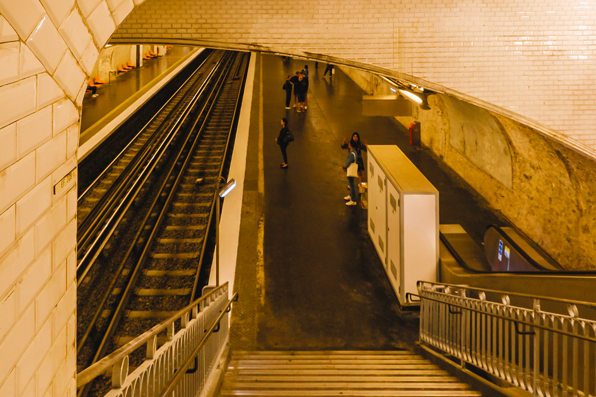Paris france metro subway Kodachrome Photography  street photography color fine art metropolitan