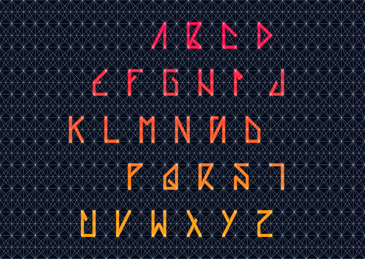 font design geometric grid experimental type Layout Typeface