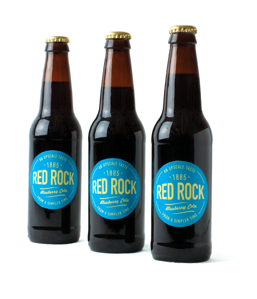 soda packaging package design  red rock cola Cola Packaging upscale ornamental swirl pattern
