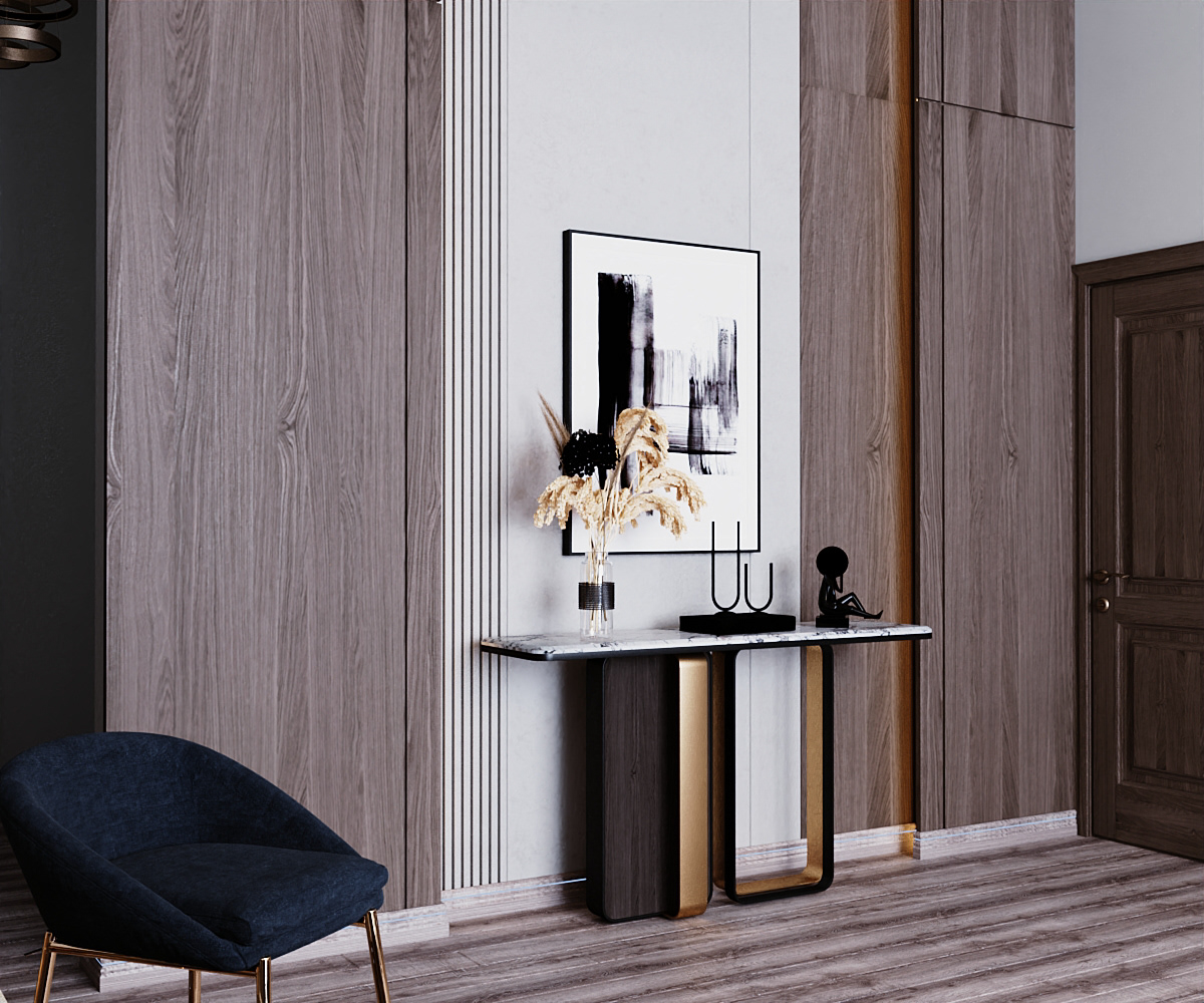 3D corona Hall Interior livingroom modern neoclassi reception salon