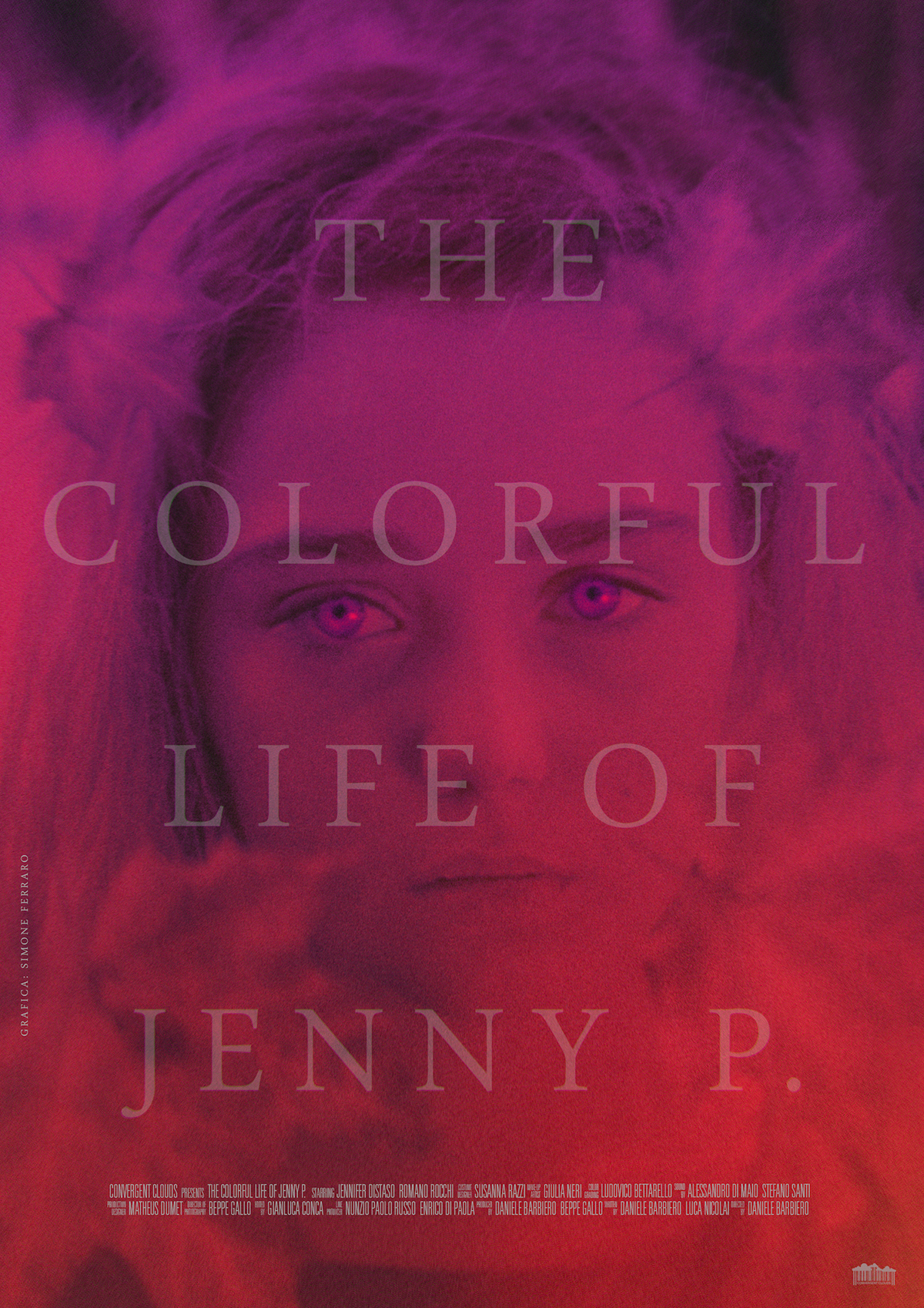 short movie poster indie colorful jenny p. convergent clouds