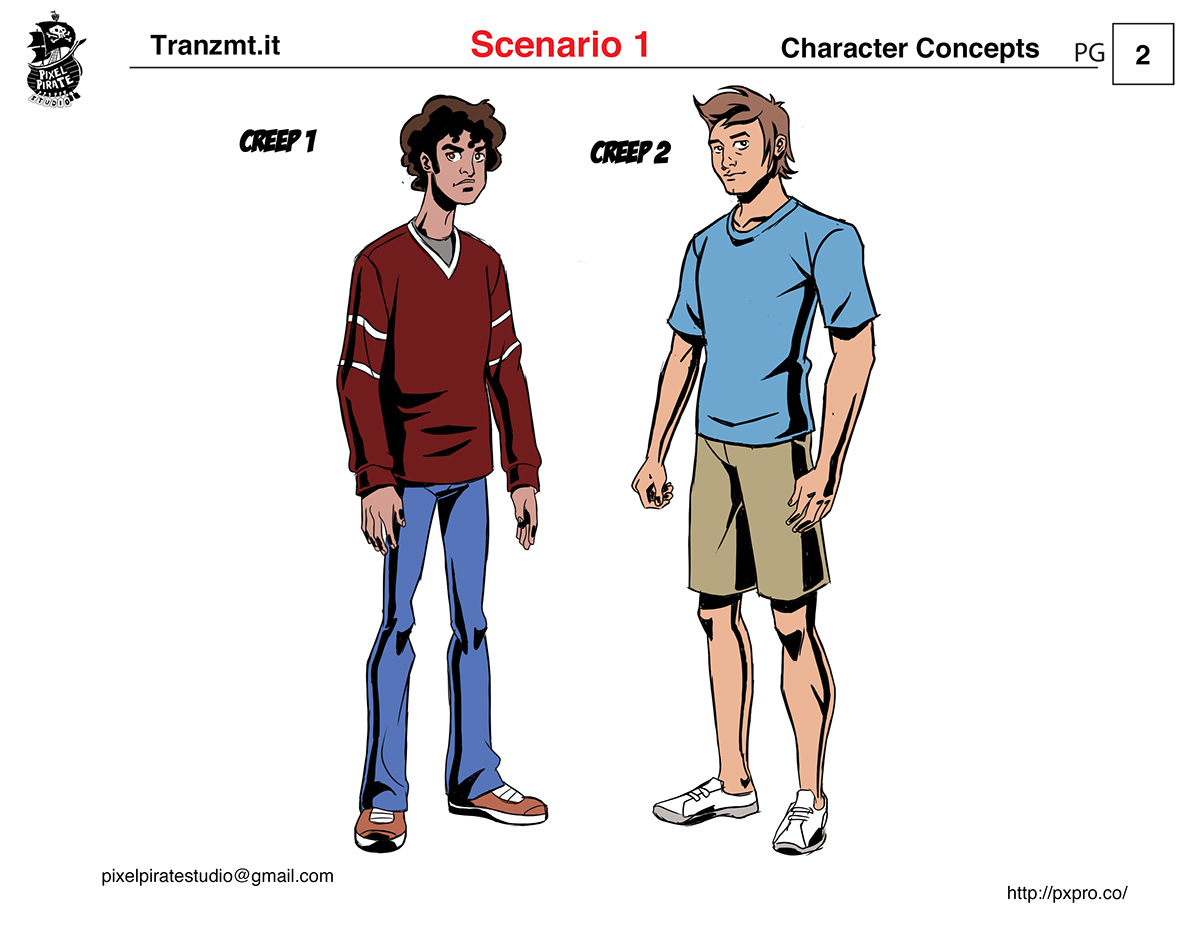 character designs turnarounds