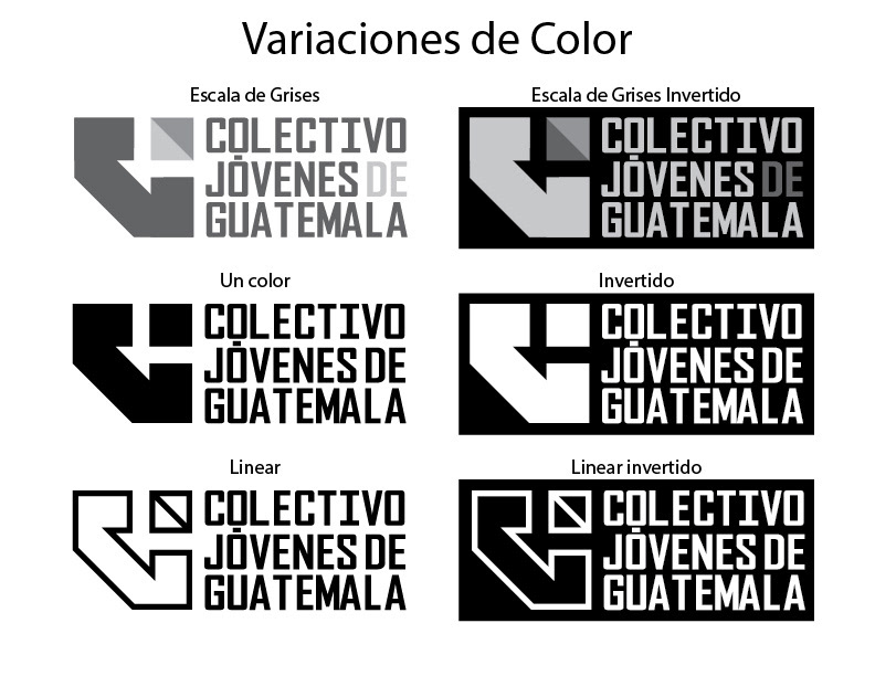Antigua Guatemala branding  cjdg colectivo jovenes logo