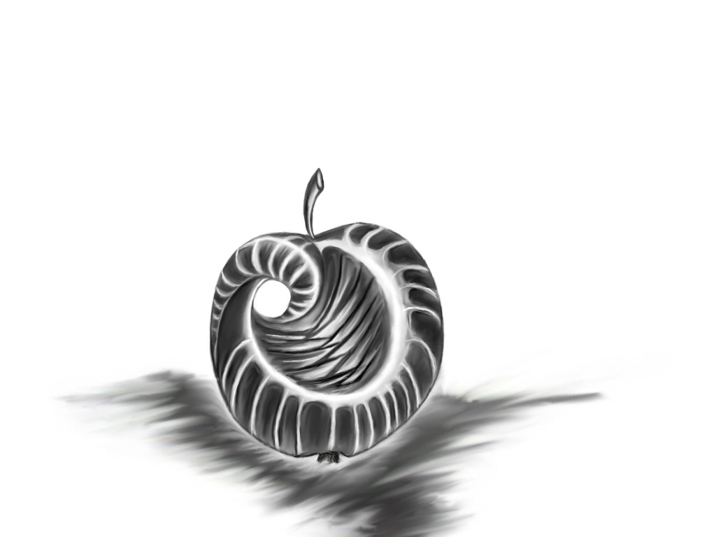 apple fantasy abstraction Spiral snail