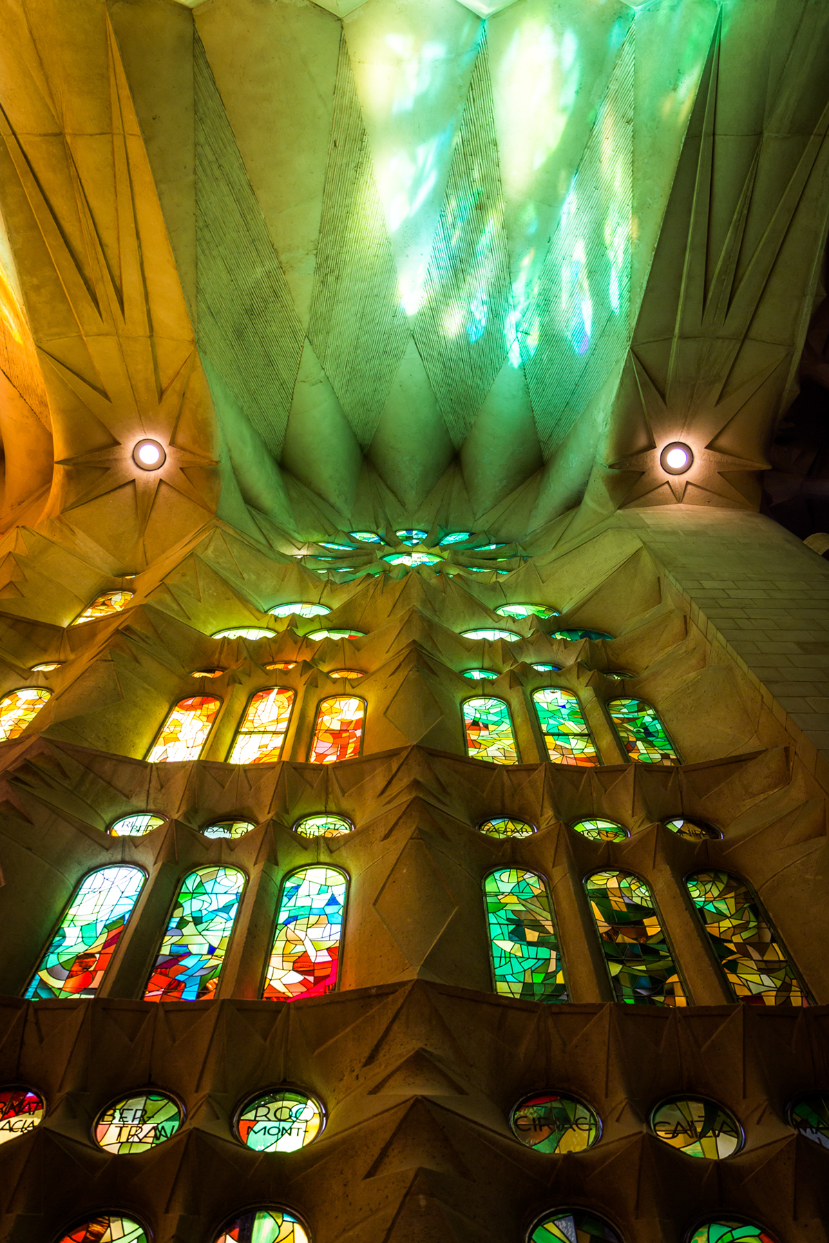 sagrada familia barcelona colours light Canon glass church trip spain Gaudi temple Catalogna antoni