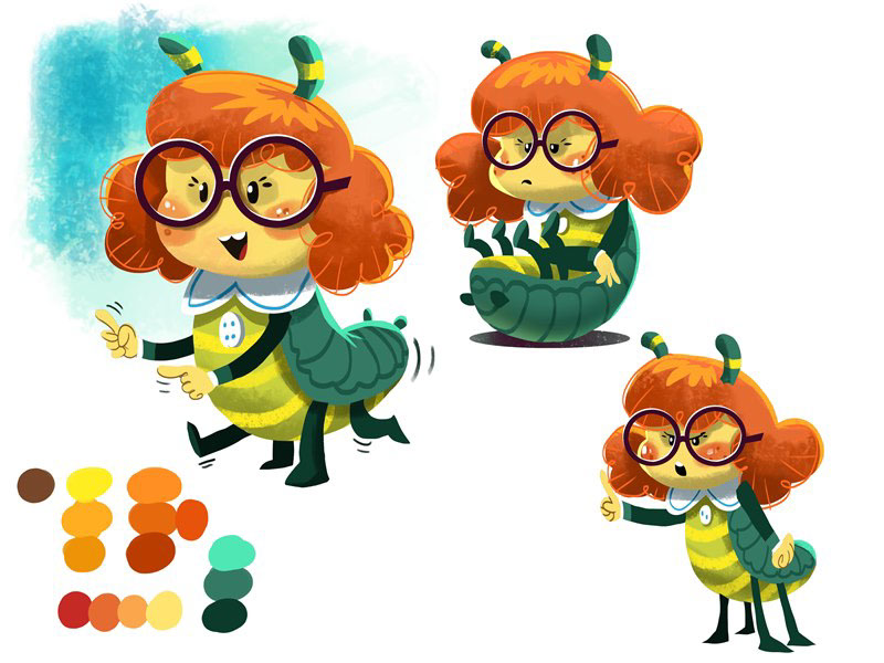 ilustration childrens ilustration picturebook Character Character design  bugs