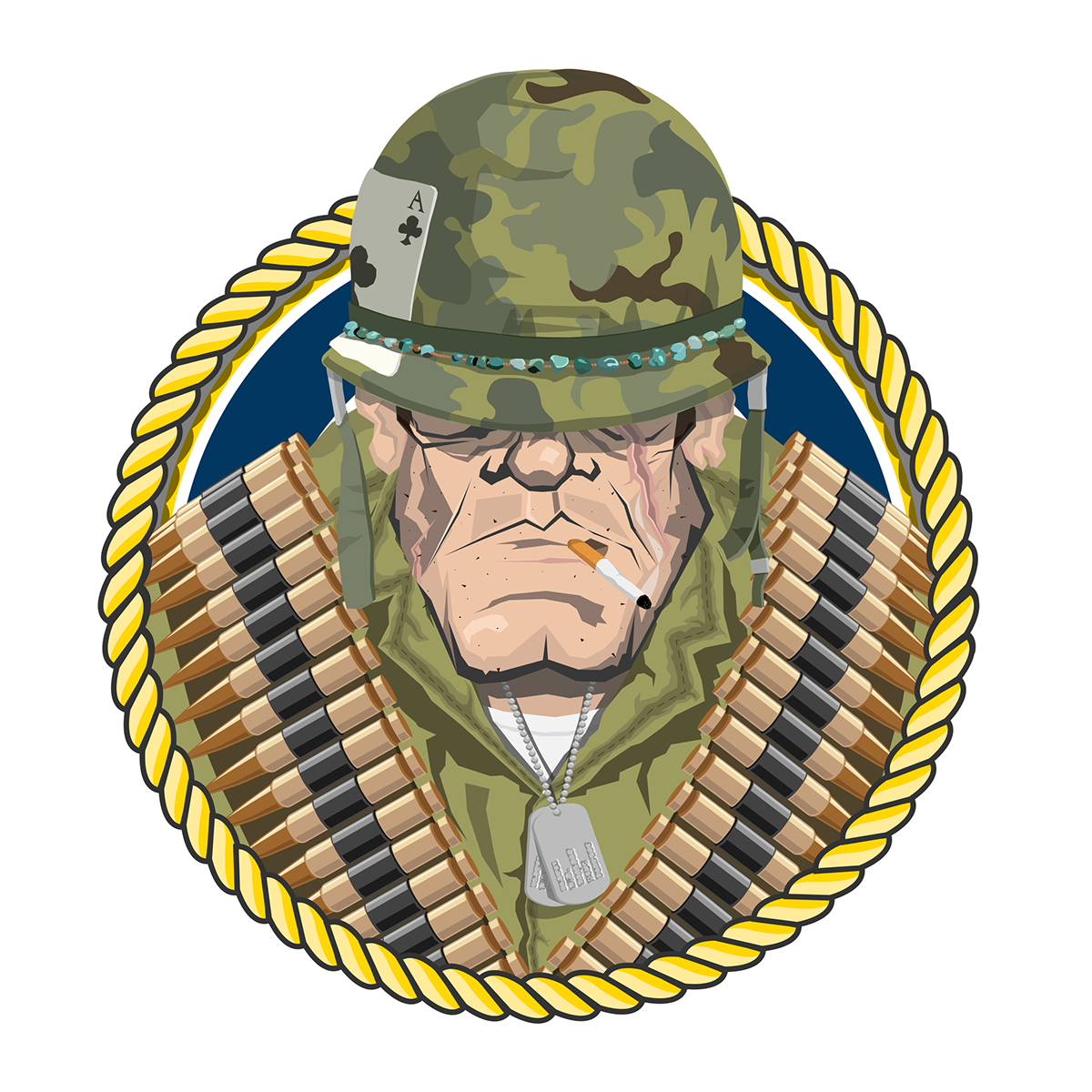 Character design Illustrator soldier Policeman fireman New York nypd nyfd USMC vector Helmet badge usa america