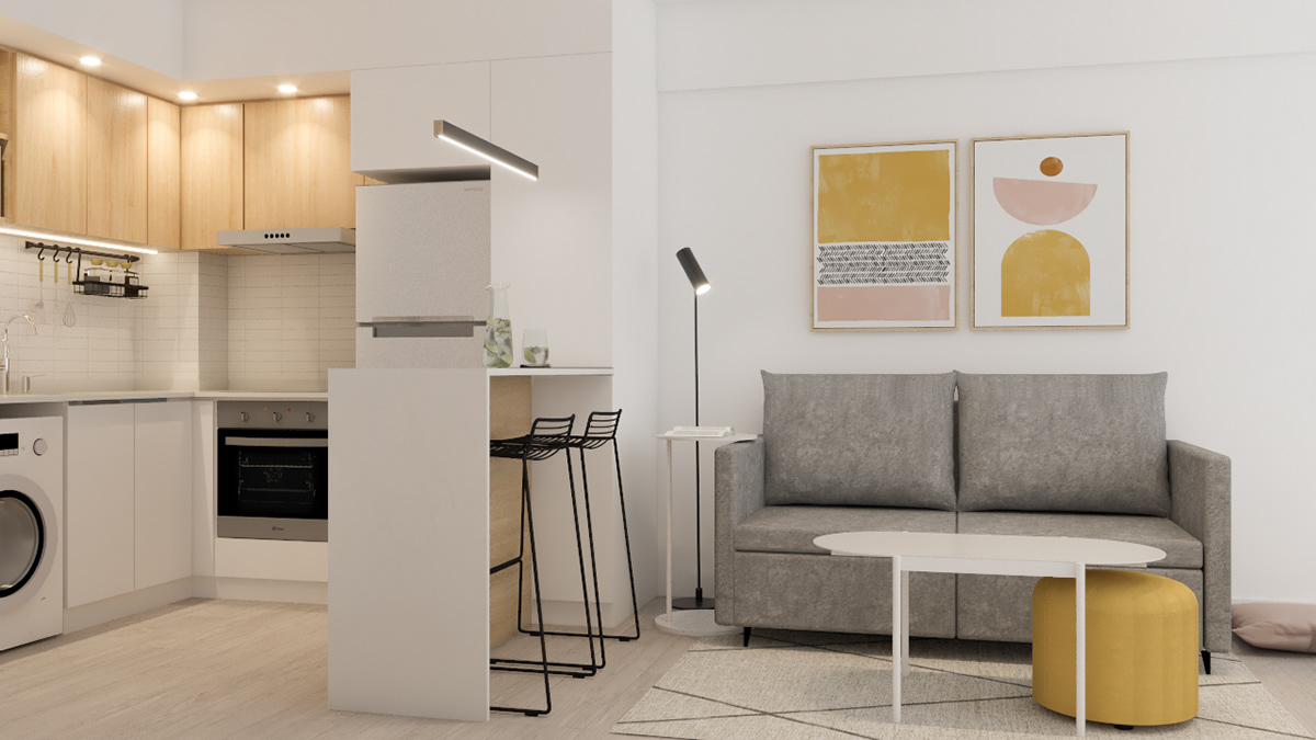 indoor interior design  architecture 3D Render vray modern