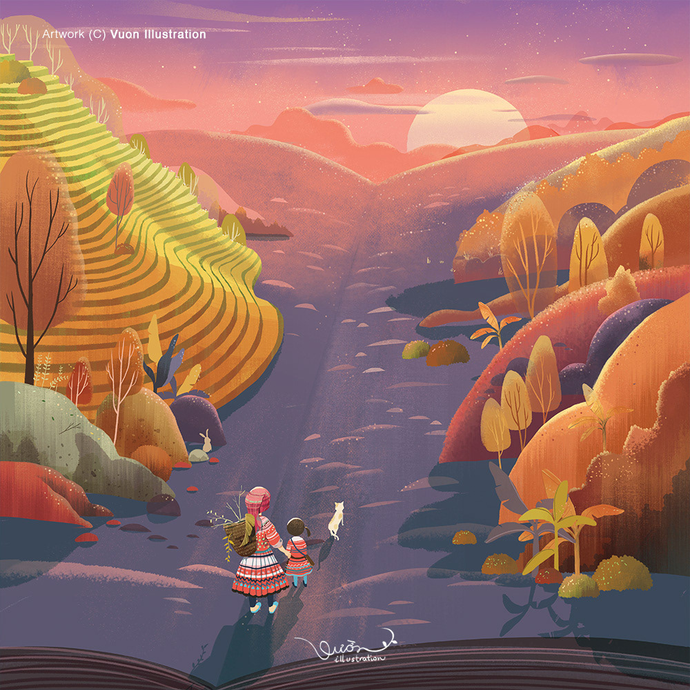 adobedraw AdobeSketch ILLUSTRATION  inspire Picture book vietnam children children book Nature