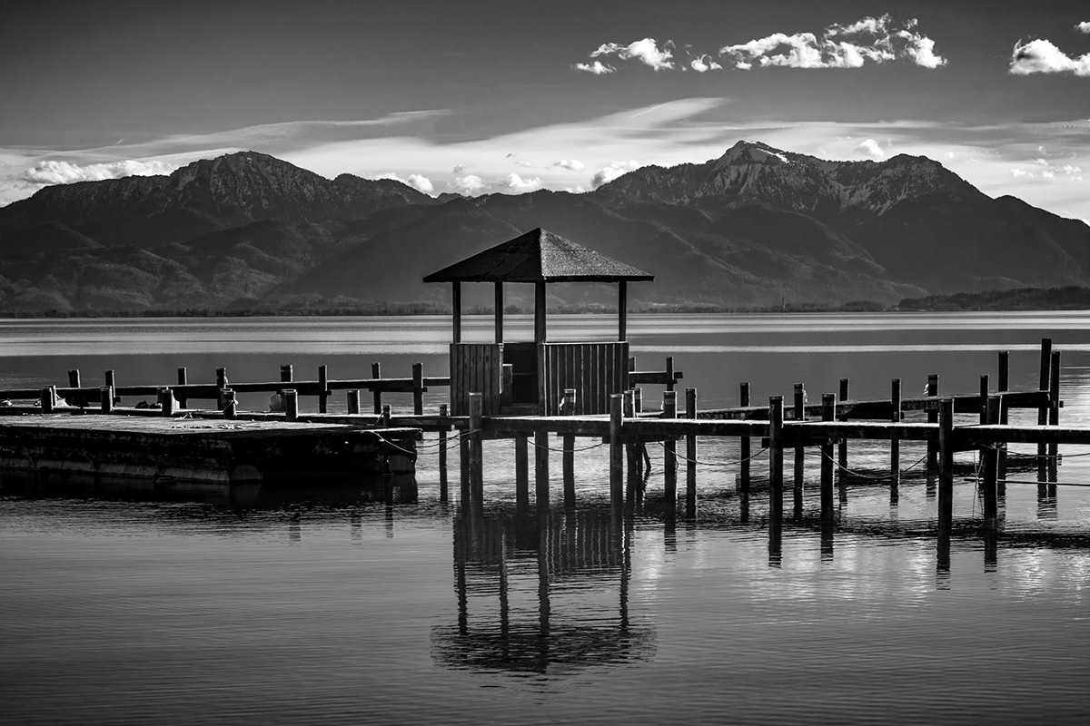 black and white Photography  monochrome art Landscape germany Bavaria chiemsee Sven Haehle Sven Hähle