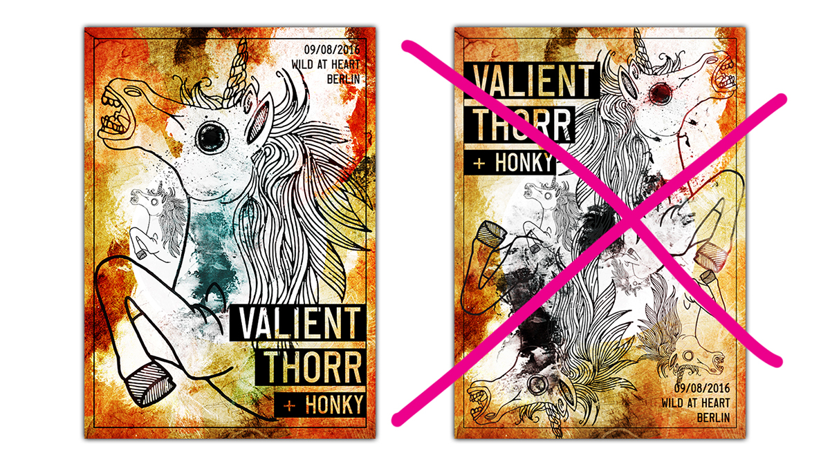 valient thorr HONKY poster berlin unicorn grunge dirty music