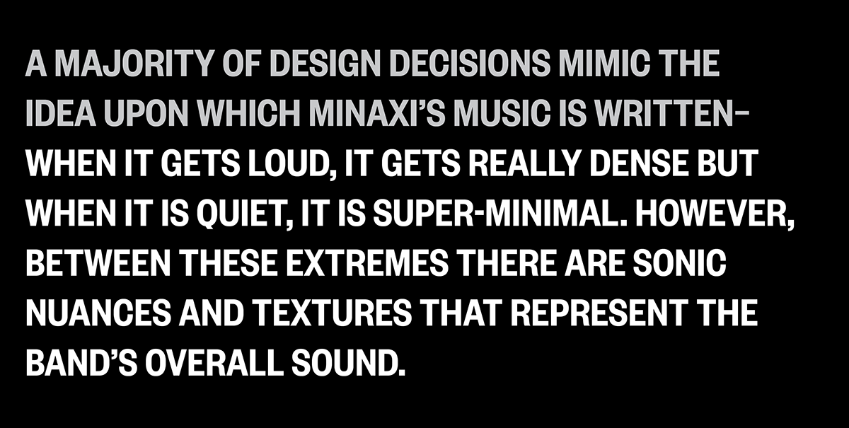 minaxi alternative rock music spotify identity branding  video Film   guitar