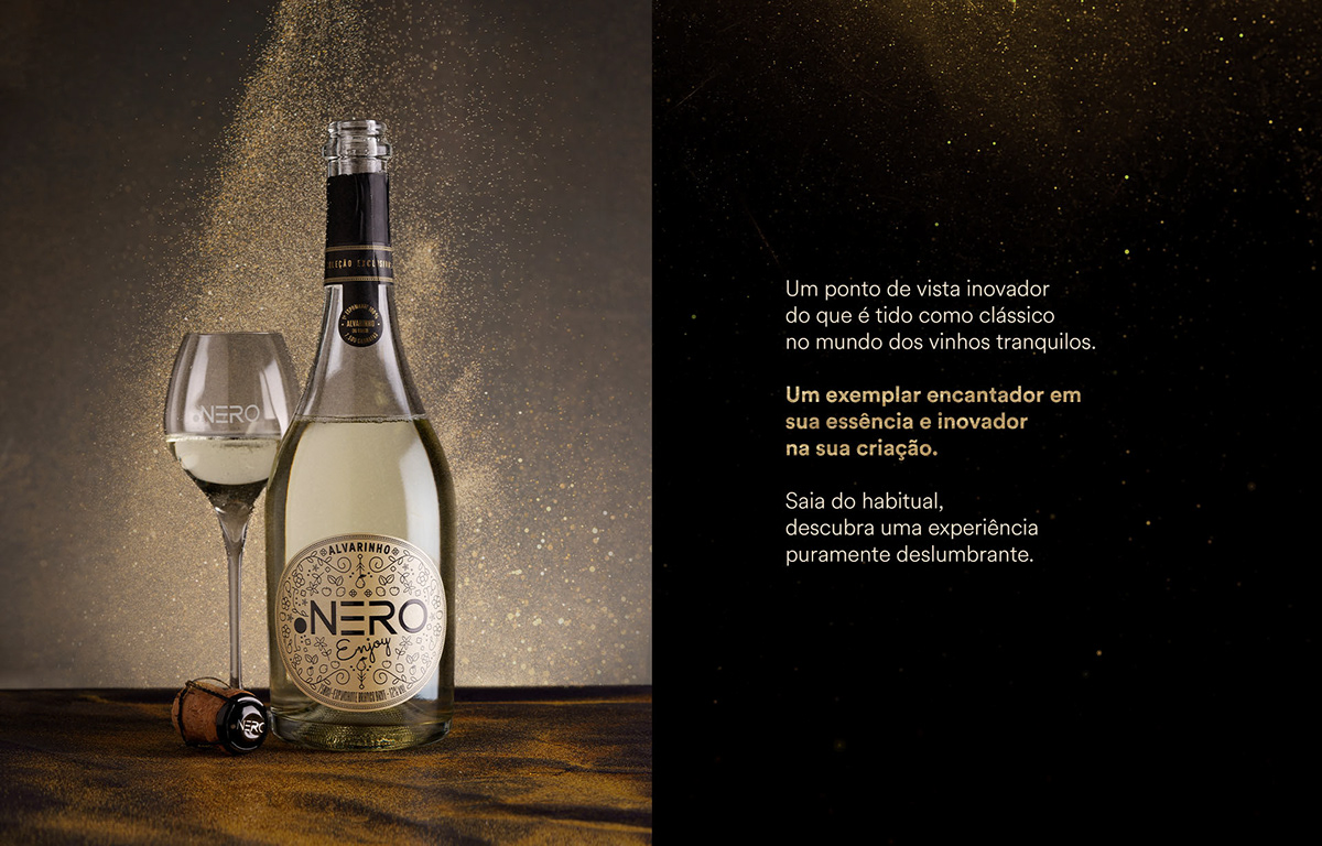 ads Alvarinho campaign campanha Champagne espumante identidadevisual Socialmedia vinho wine