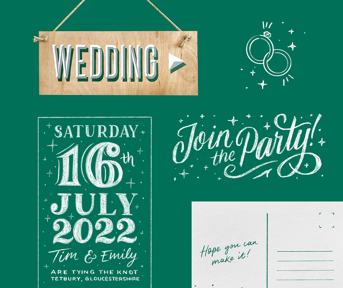 wedding invitation save the date wedding stationery lettering HAND LETTERING ILLUSTRATION  signpainting wedding stationery design
