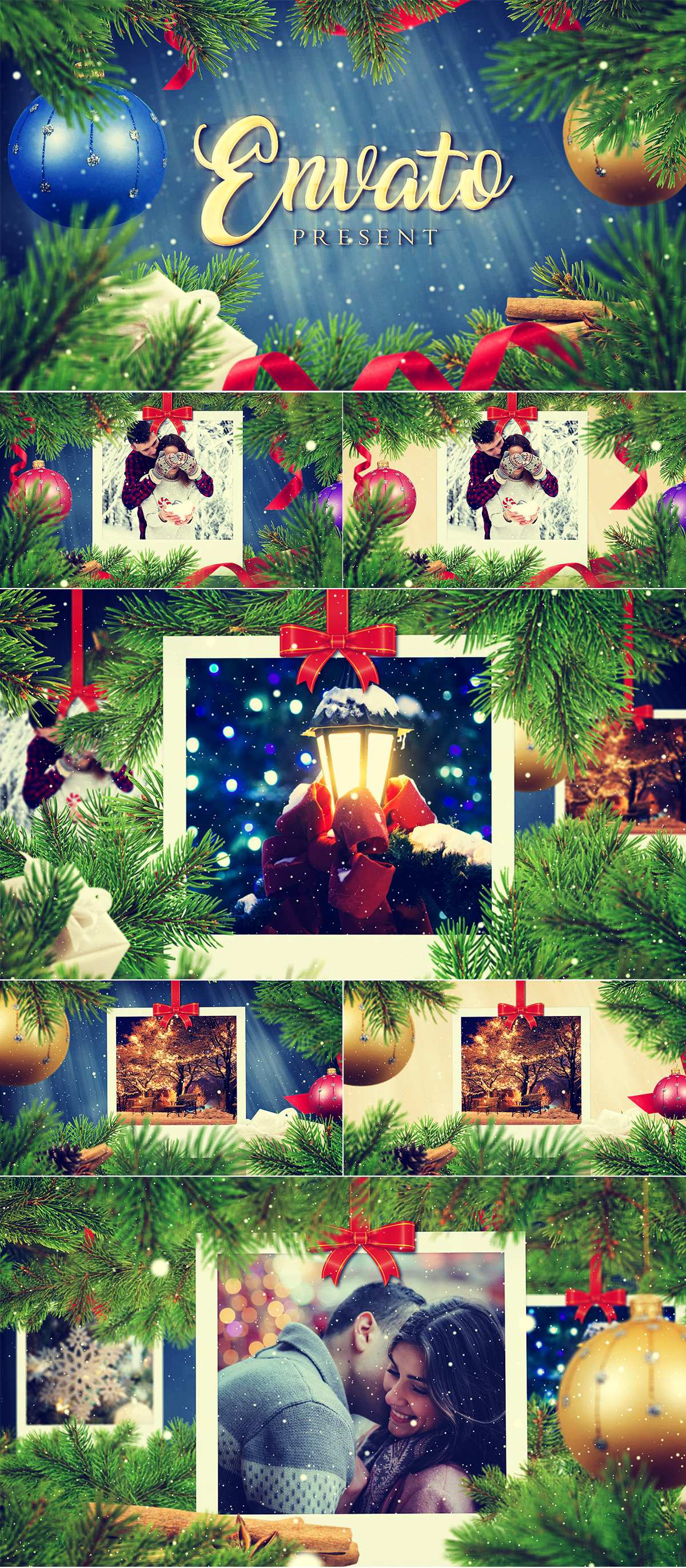 Christmas elegant Holiday greeting epic intro santa Magic   new year