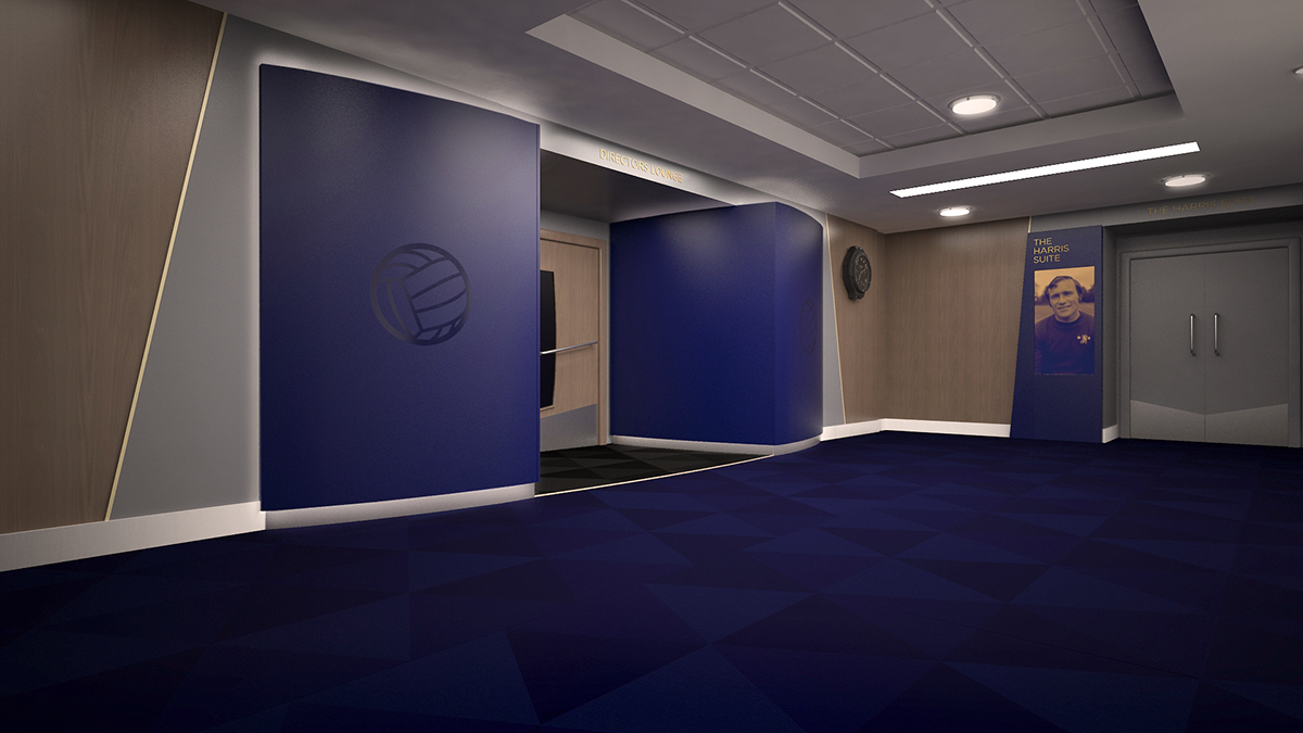 Chelsea FC West Stand Interior Hospitality rennovation update football