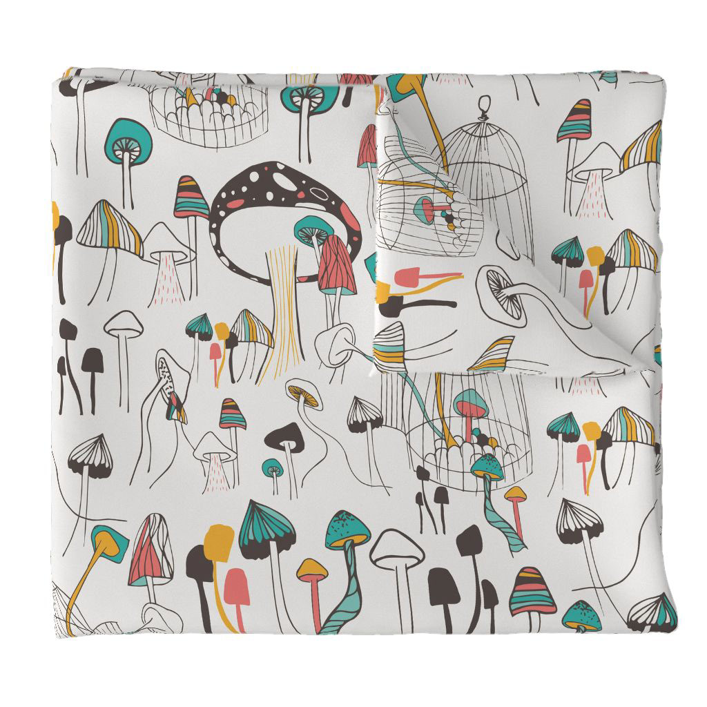 Patter Design textile spoonflower Mushrooms mushrooms illustration patten Surface Pattern