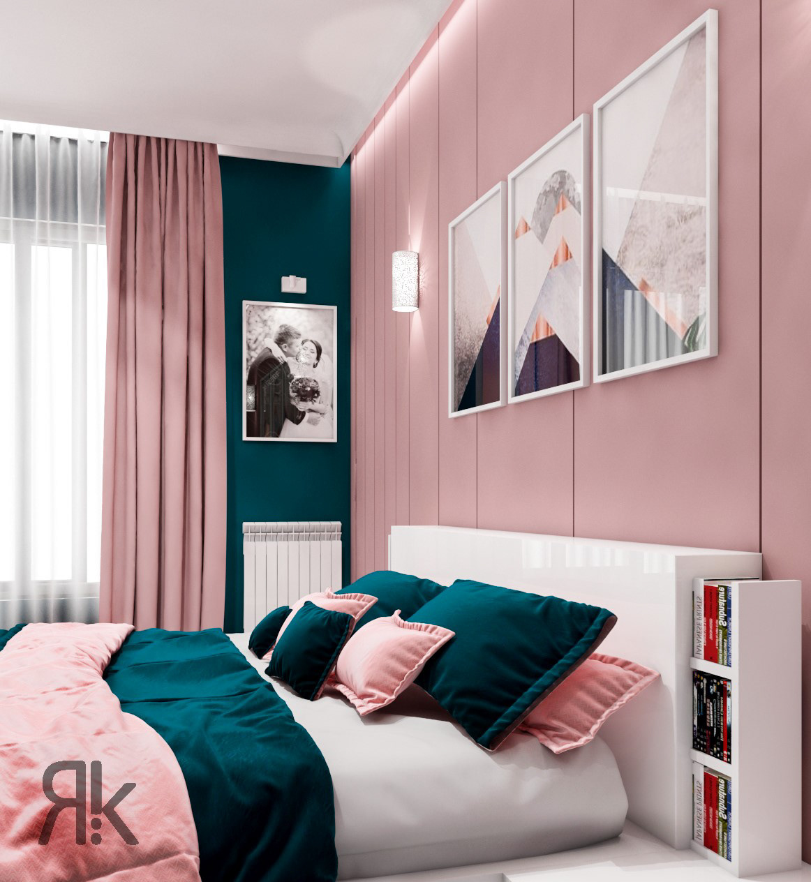 bed interior design  master bedroom pink Pink Bed pink bedroom