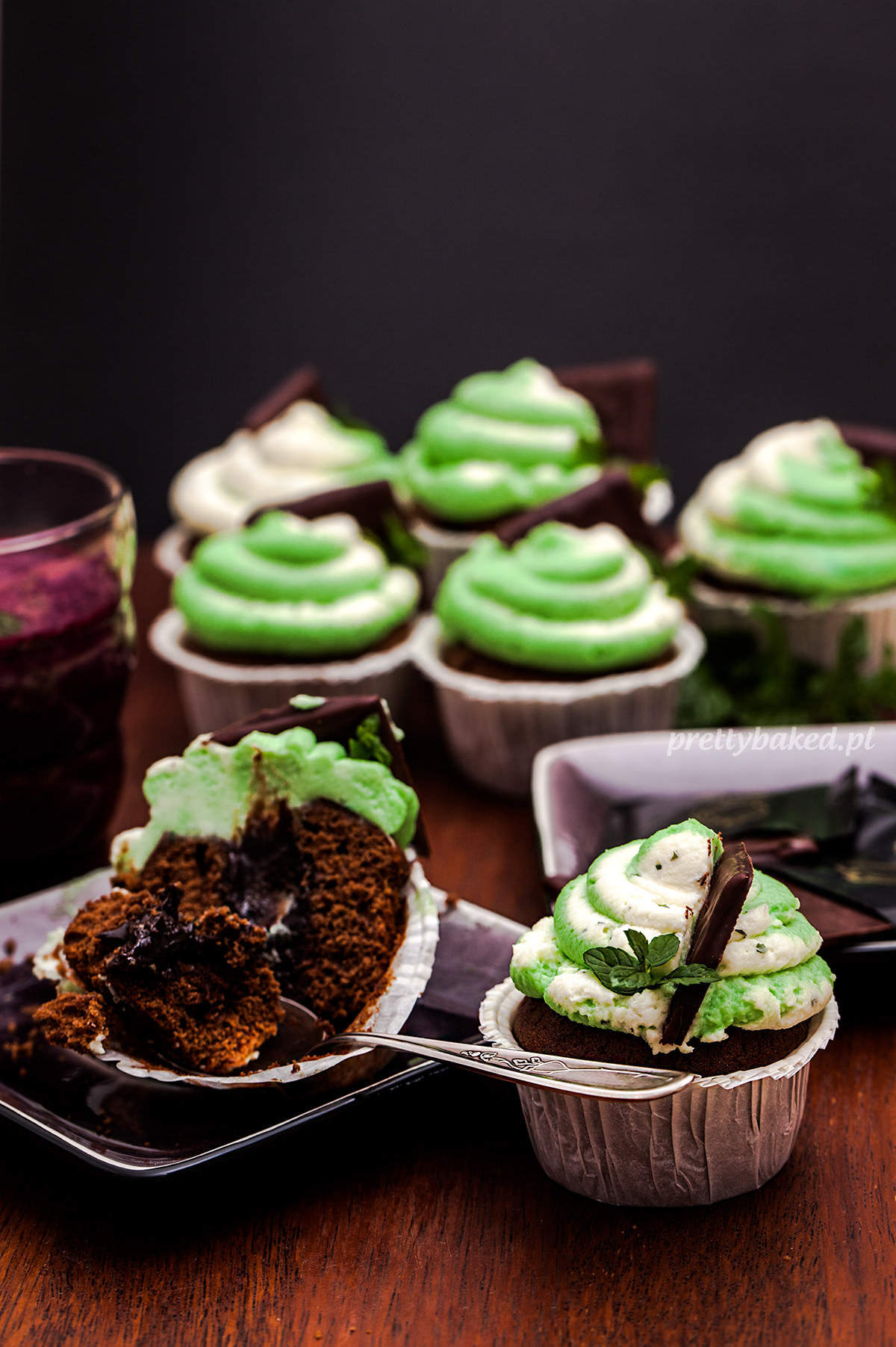 Canon 5D Food  styling  sweet dessert cream cupcake mint chocolate Eating  baking yummy cooking tasty