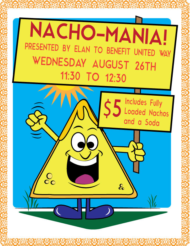 nachos flyer Food  cartoon illustrated
