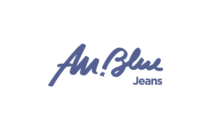 jean logo identity blue american jeans brand