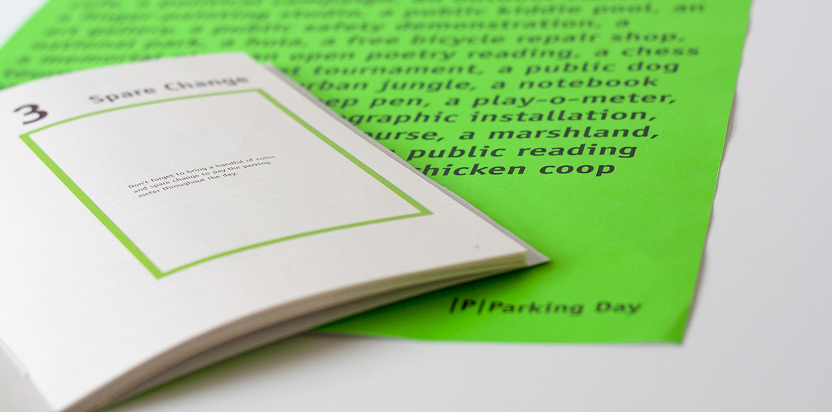 ParkingDay digital media concept development campaign Design for Social change dublin