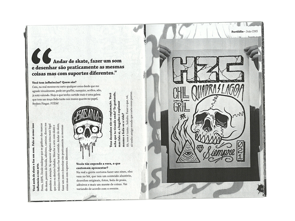 Digestão Urbana fanzine Zine  skateboarding skate hip-hop magazine rap underground culture