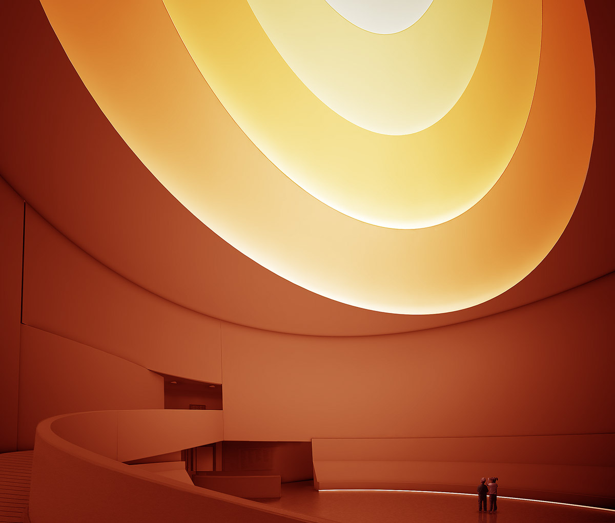 turrell guggenheim Rotunda rendering visualization aten reign james installation