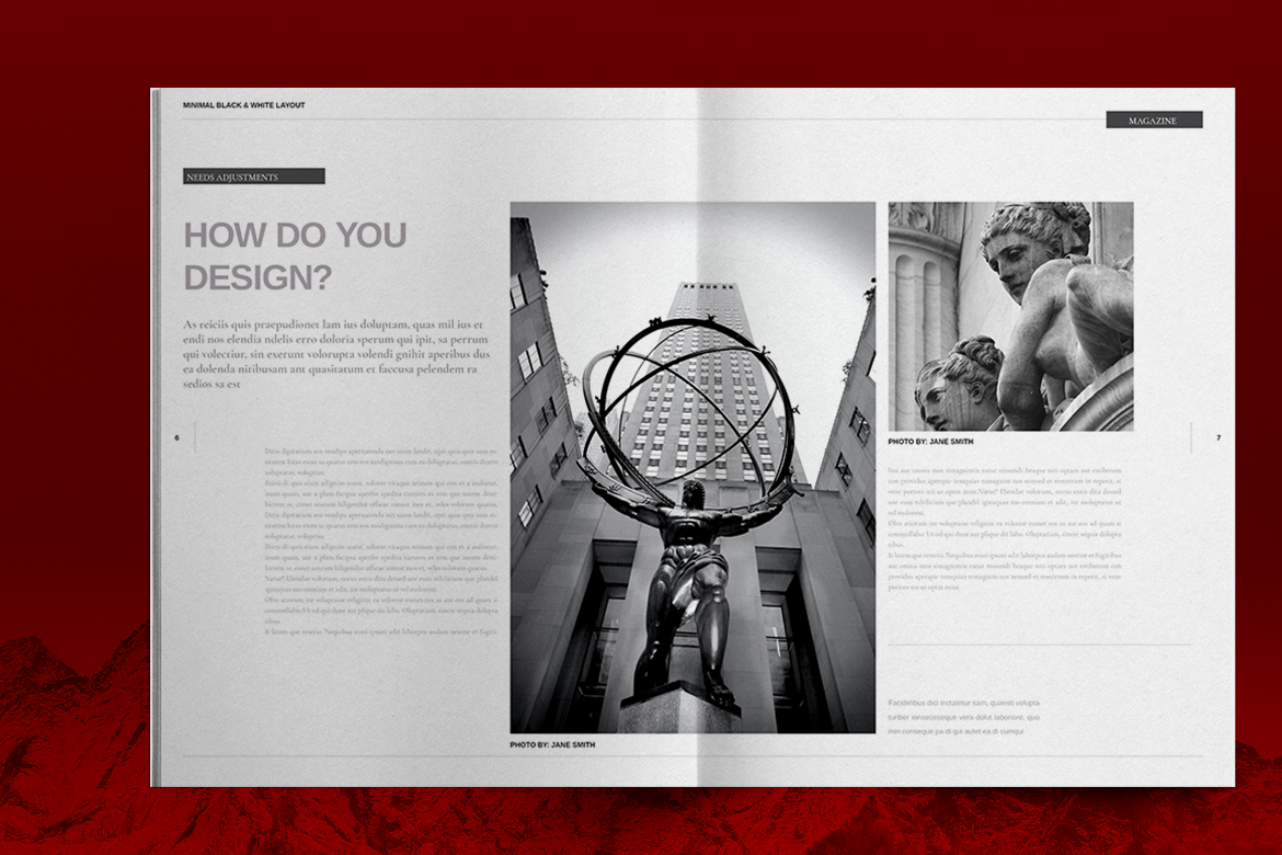 brochure clean design Fashion  layered Layout lifestyle magazine modern template