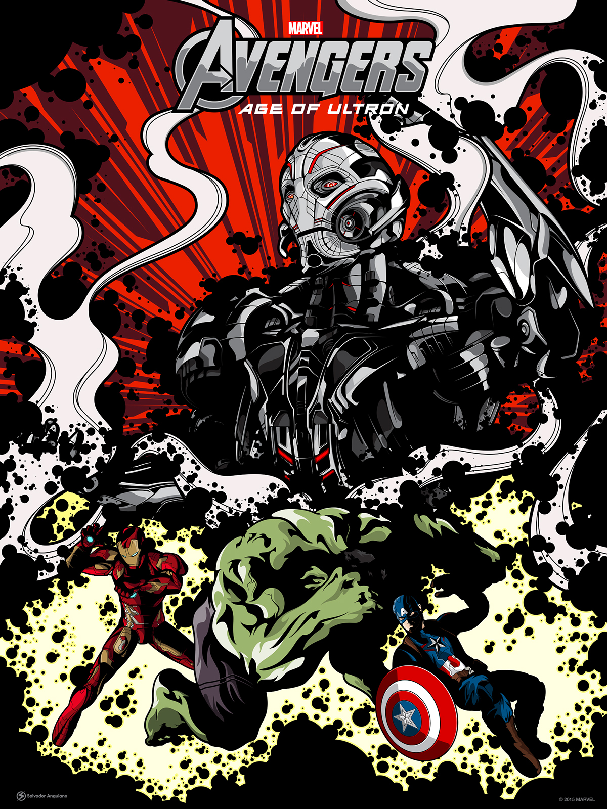 comics ultron age of ultron Avengers poster geek geek art