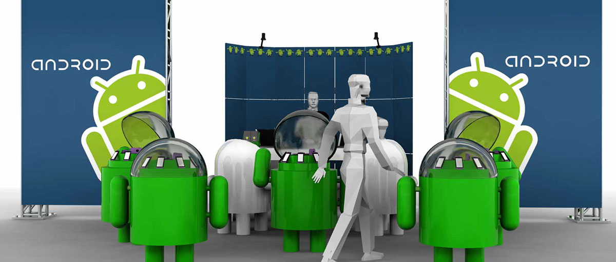 Kiosk  android slade  carter  exhibit cellular