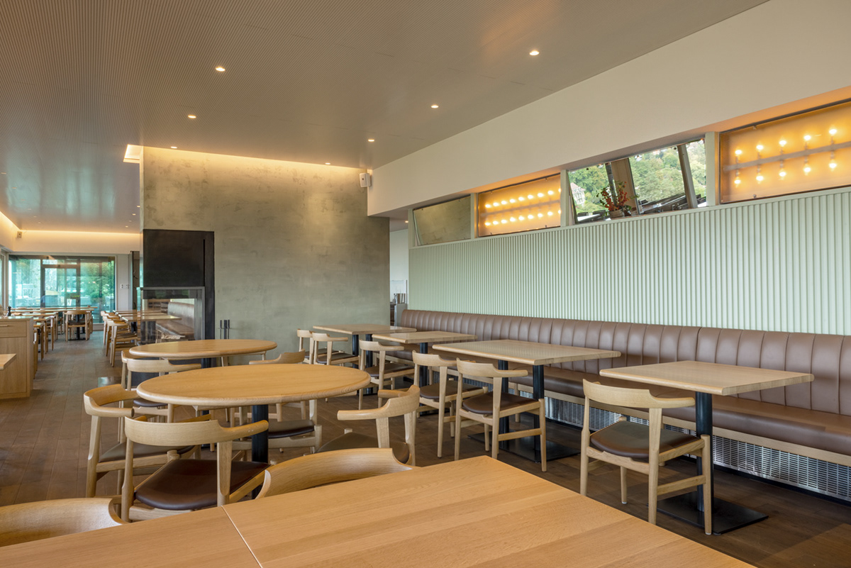 restaurant Switzerland restaurant design Hospitality interior design  Interior modern skandinavian leather renovation