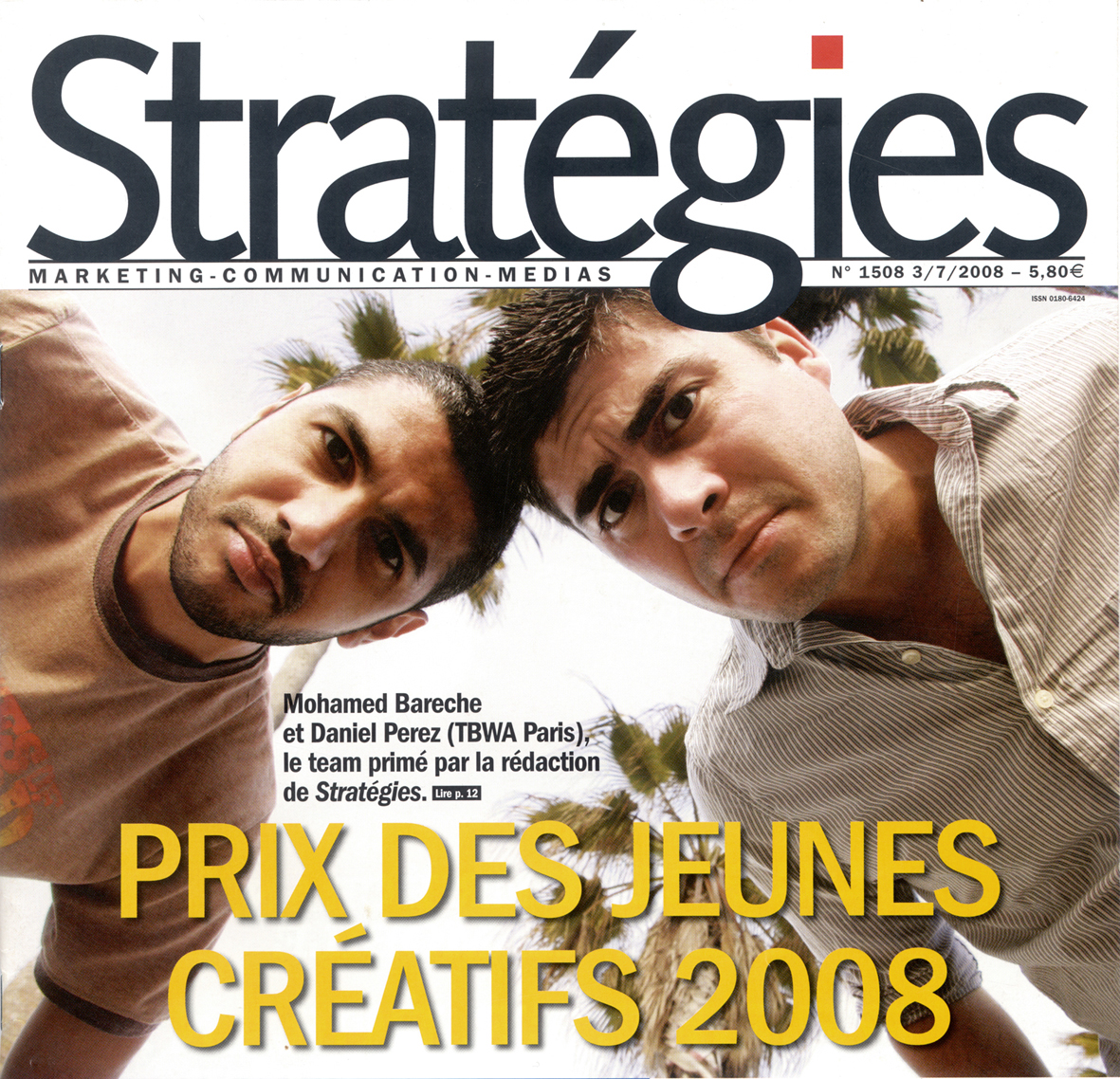 mohamed bareche daniel perez strategies creatives of the year tbwa/paris Young Creatives grand prix strategies 2008 mcdonald's harrys Cannes lions Awards amnesty international adidas playstation absolut