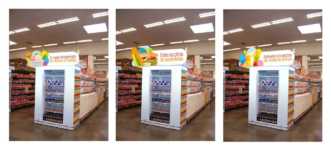 angeloni supermercado verão design
