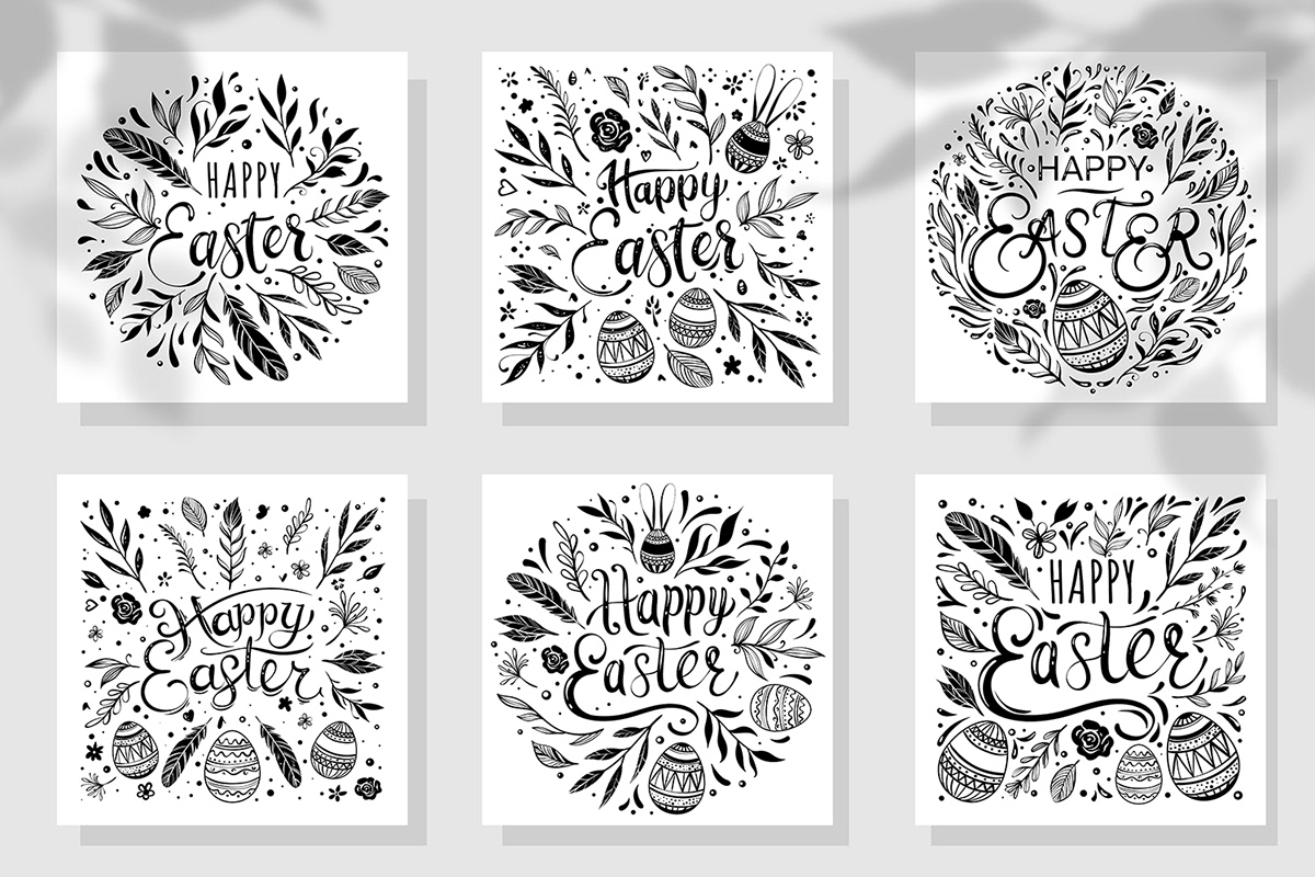 Easter egg vector ILLUSTRATION  easter card greeting clipart pattern seamless pattern floral