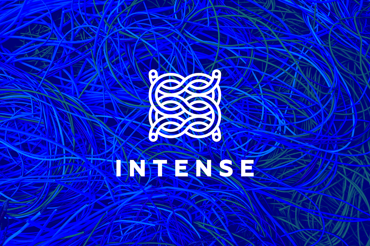 logo node connect blue identity brand design people line way pantone