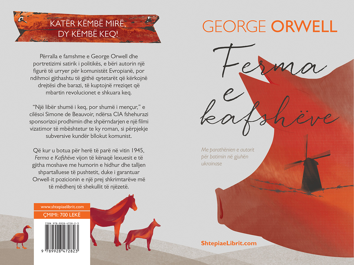 Animal Farm book cover books editorial George Orwell Layout print typography  