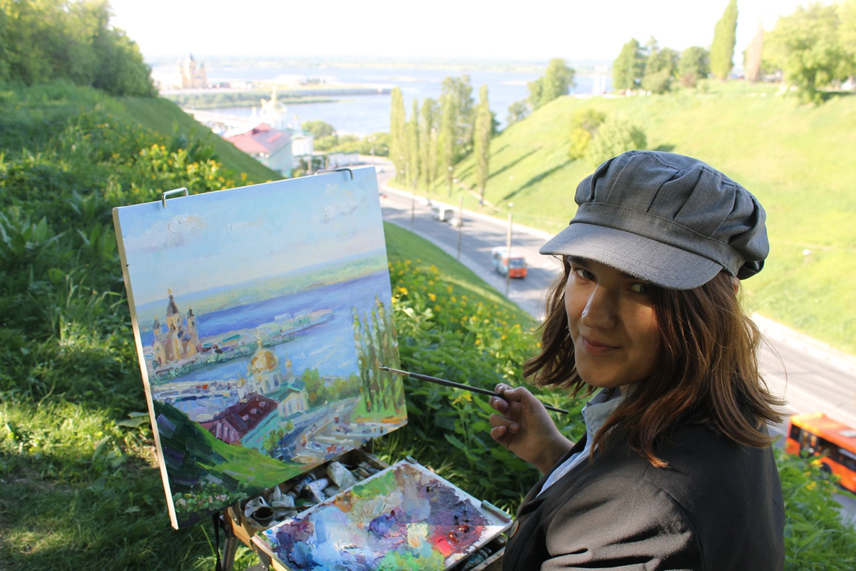 нижний новгород город city картина живопись художник искусство арт городской пейзаж современное искусство