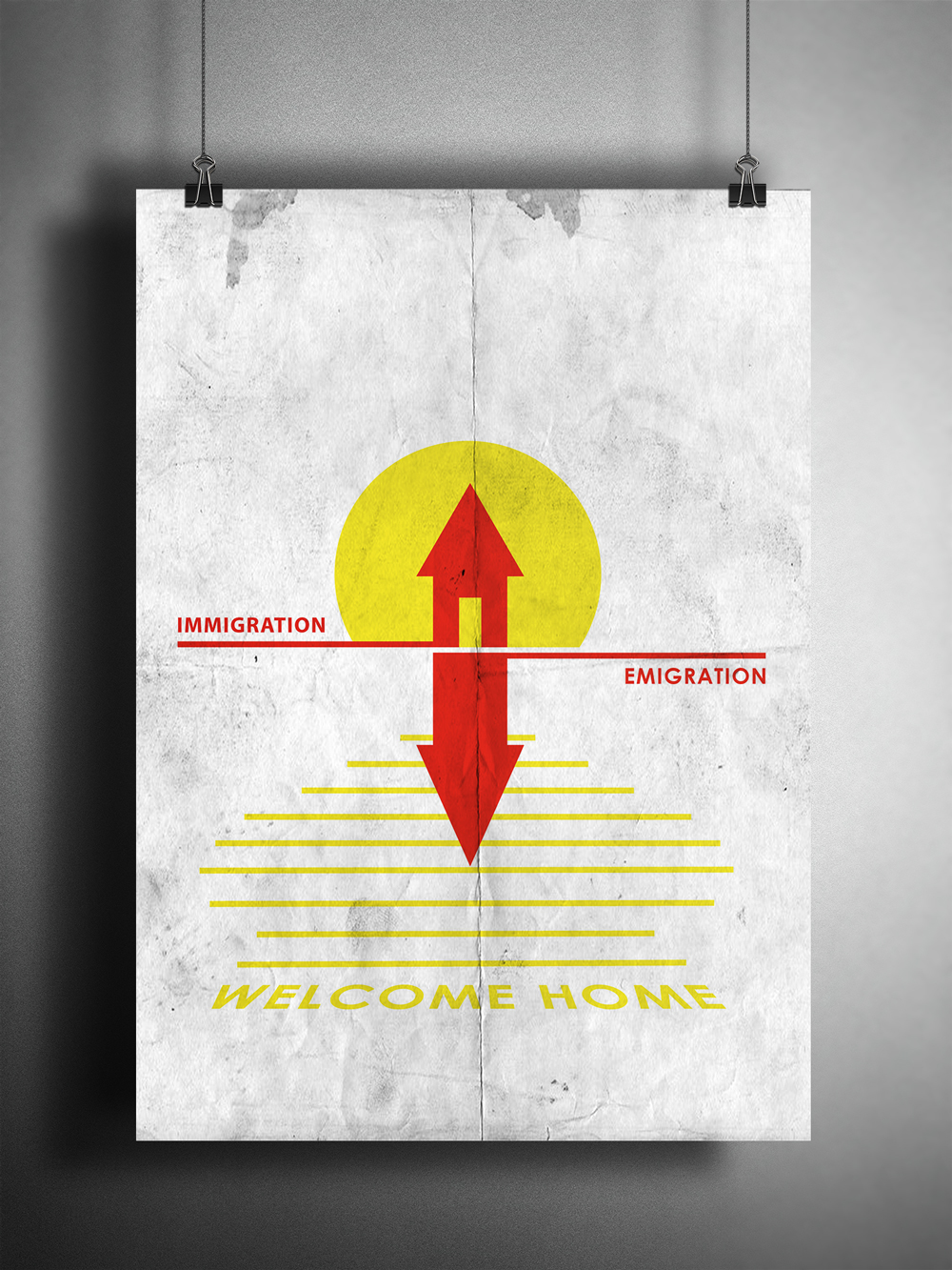welcome home Immigration emigration poster graphic design  migrant crisis The European Migrant