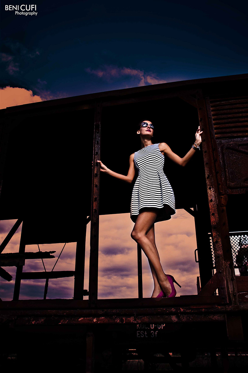 model train tracks old color contrast setting portrait story fashion story Style artwork MUA Canon atmosphere