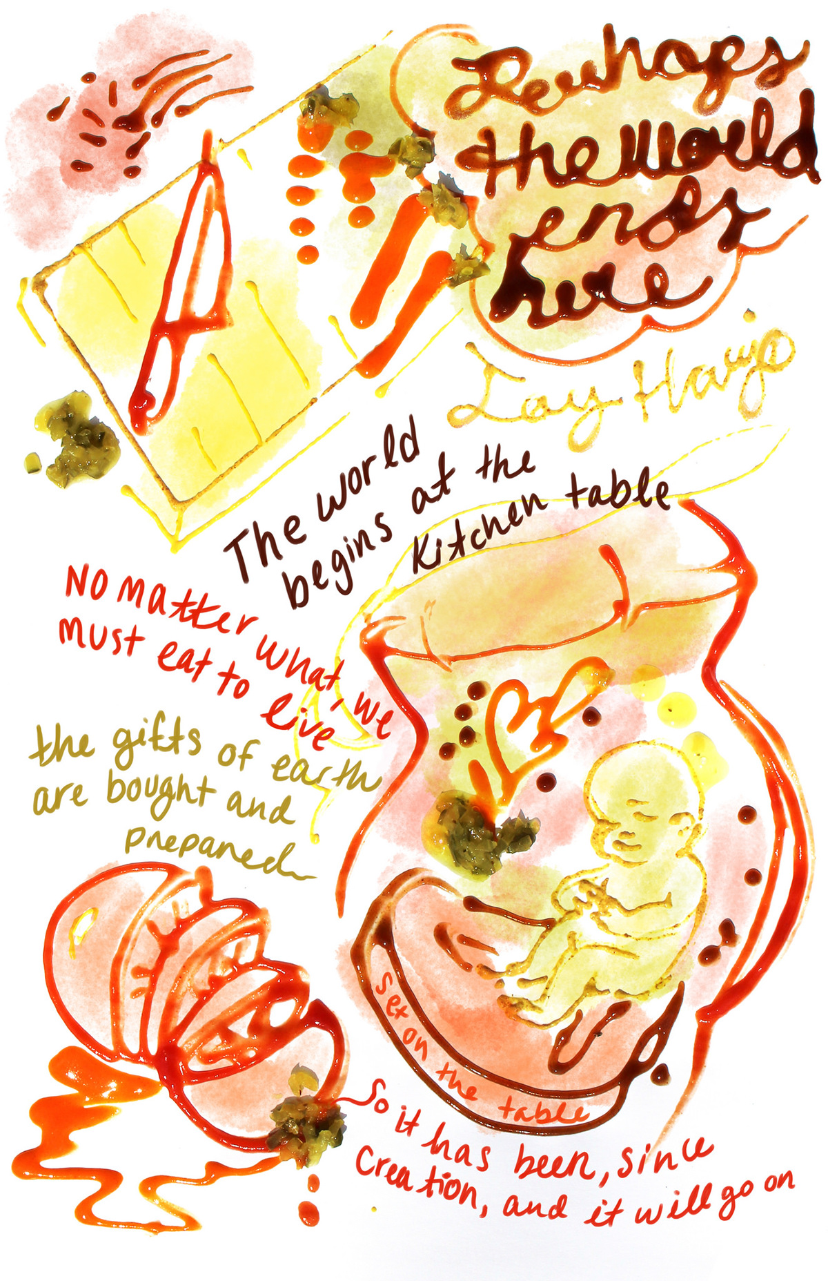 comics Joy Harjo Poetry  poem ketchup mustard