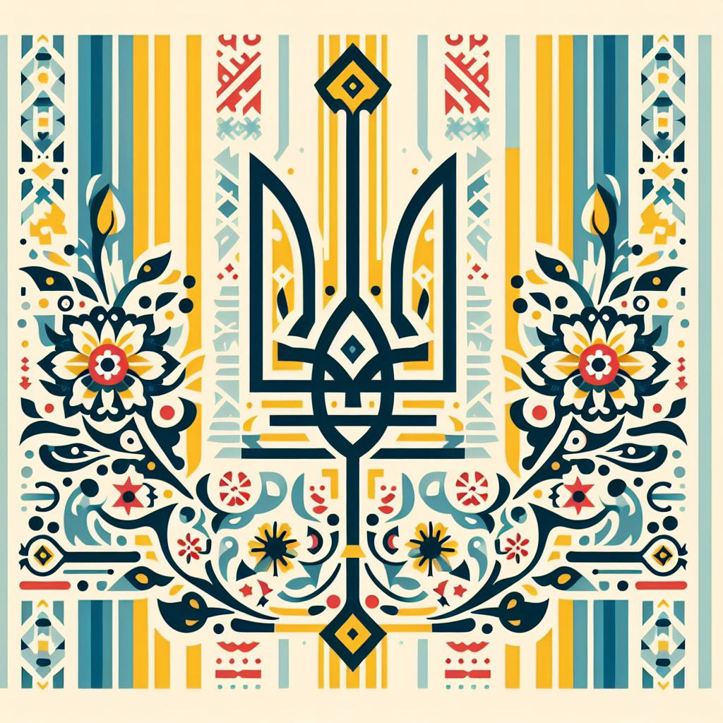 emblem ukraine poster Poster Design Digital Art  coat tattoo ILLUSTRATION  artwork concept art