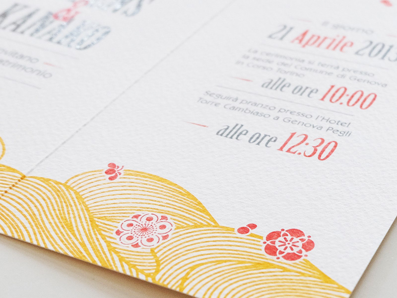 wedding Invitation cards personalized Italy italian japan japanese party International