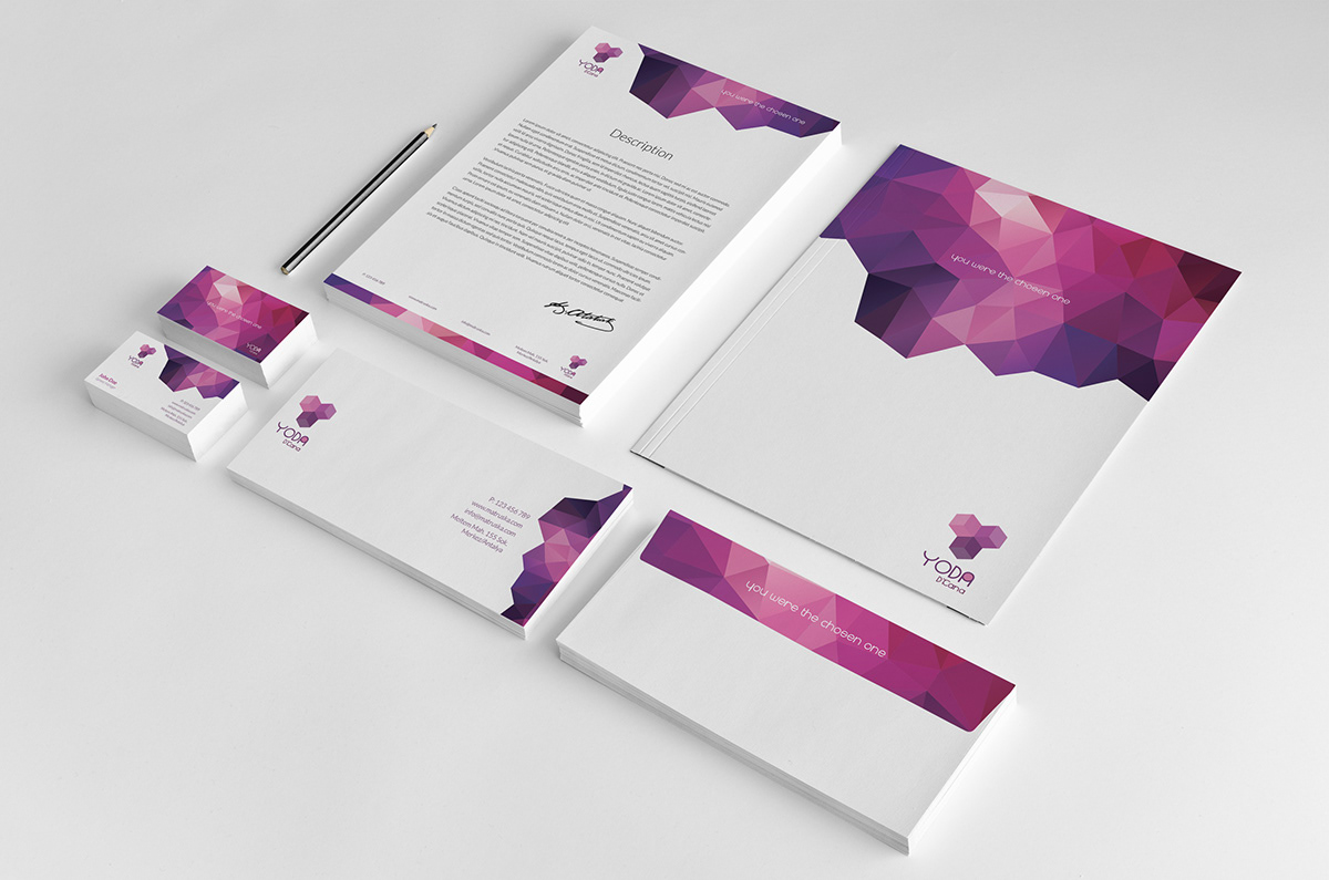 Corporate Identity kurumsal kimlik polygon polygonal background yoda