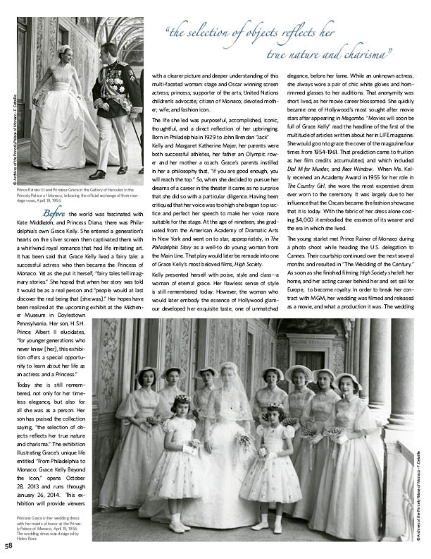 International view magazine philadelphia Princess Grace Layout magazine print