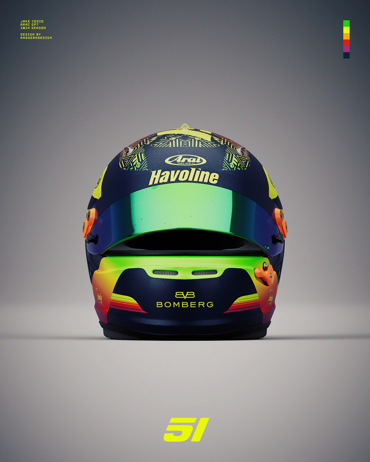 Motorsport helmet design 3dart Render Racing Formula 1 NASCAR mexico design livery design