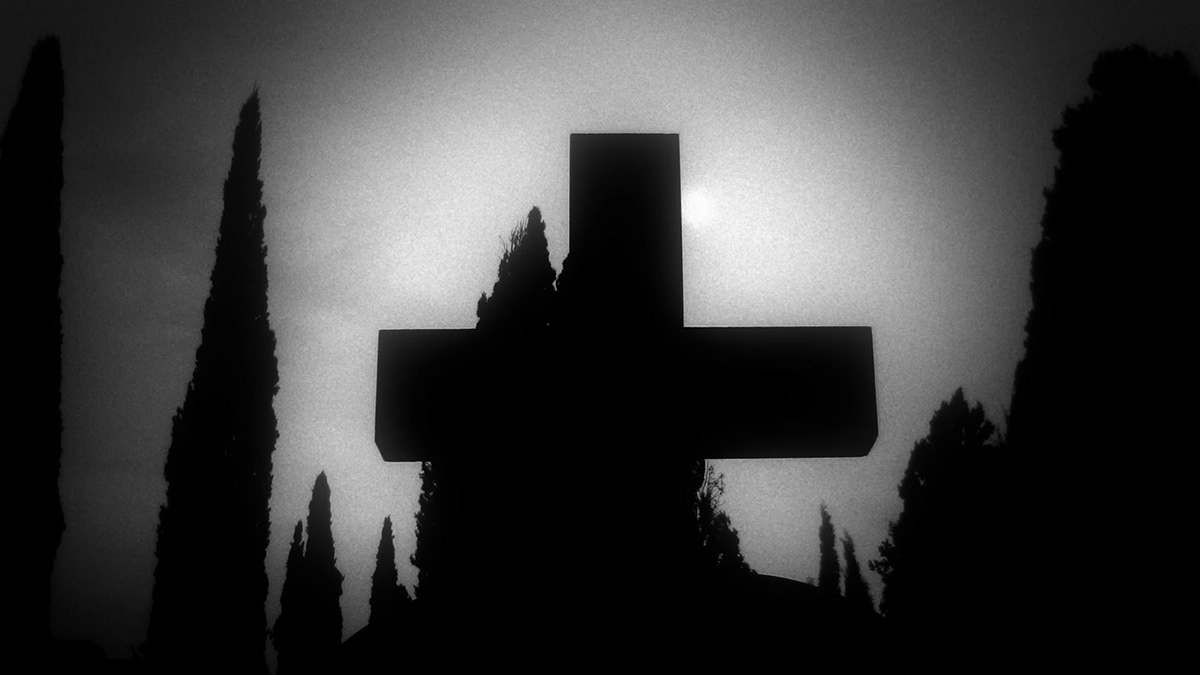 ∆AIMON anima horror movie cemetery Casio ghost gothic withc house darkwave occult music video black & white Dark Girl evil spirit goth