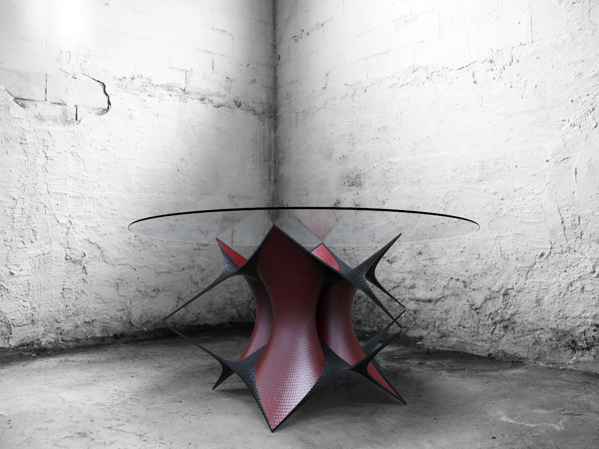 Coffee table furniture design parametric geometry onurozkaya texture architecture 3dprinting